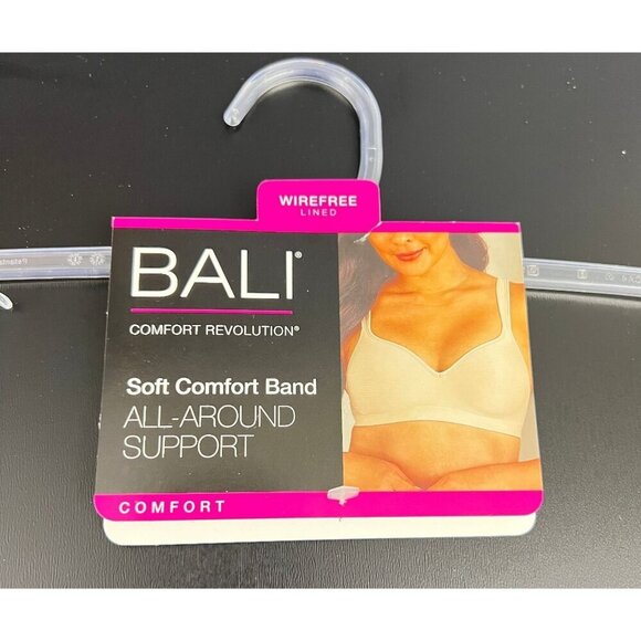 NWT Bali Women's 40C Comfort Revolution Shaping Wireless Bra DF3463 Nude - Picture 9 of 9